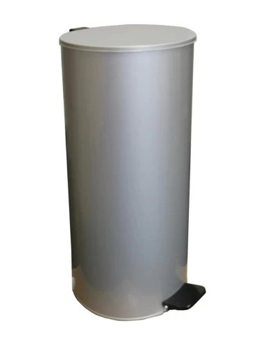 Урна с педалью 30 л (серая)